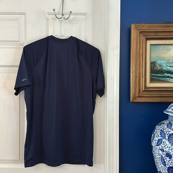 Men’s Nike Swim Dri-Fit UPF 40+ Blue Polyester Short Sleeve Shirt Size Medium - Picture 5 of 6